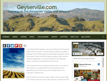 Tablet Screenshot of geyserville.com